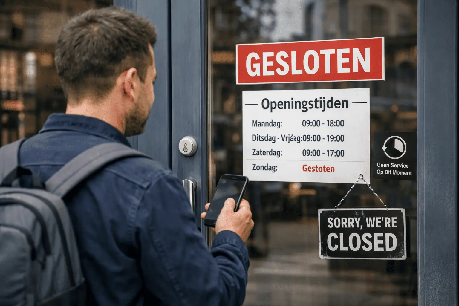 Openingstijden checken